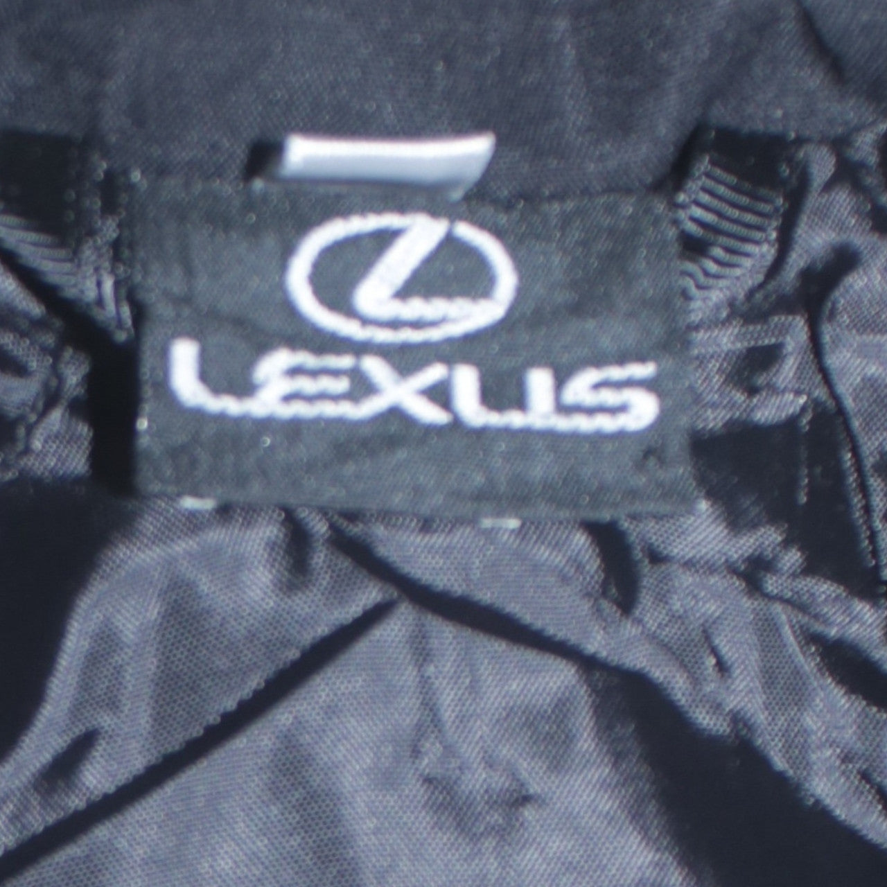Lexus Schwarze Nascar Jacke Herren Large Bestickte Logos Reißverschluss vorne Taschen Bomber Oberbekleidung
