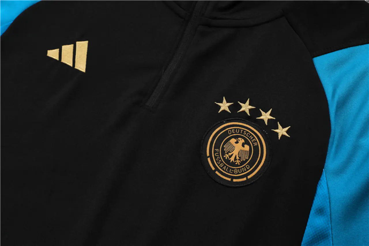 Deutschland Schwarzer Trainingsanzug 23-24