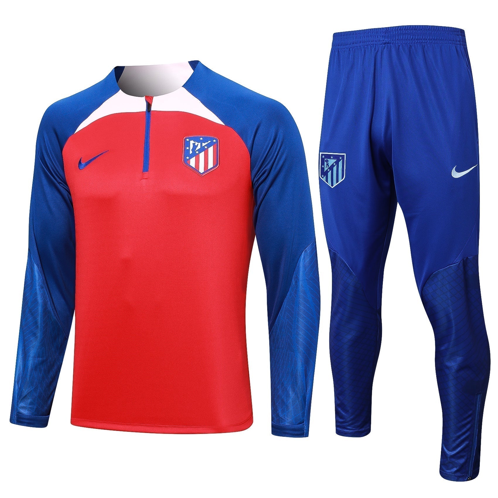 Tuta rossa Atletico Madrid 23-24 (mezza zip)