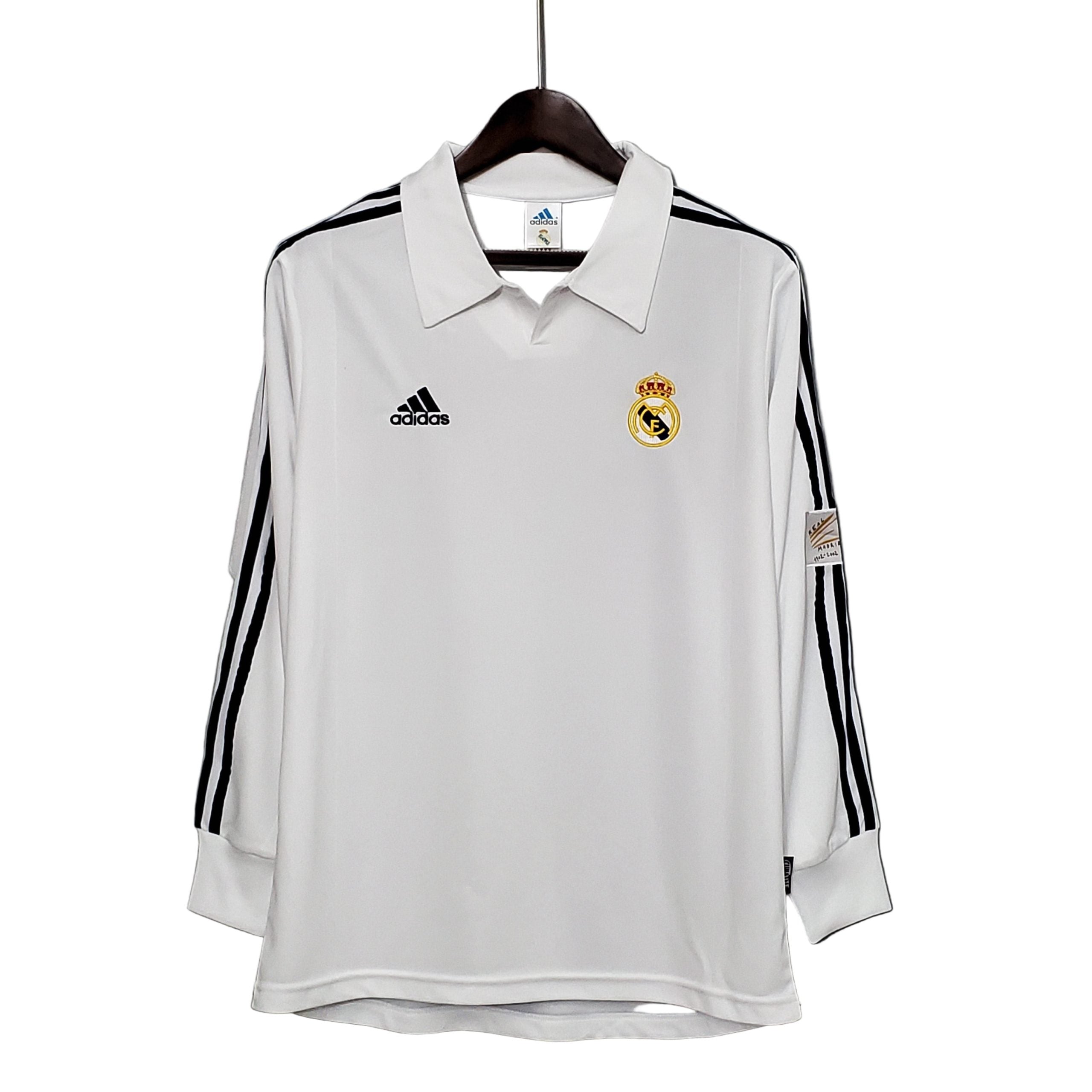 Maglia Casa Retro Manica Lunga Real Madrid 2001/2002
