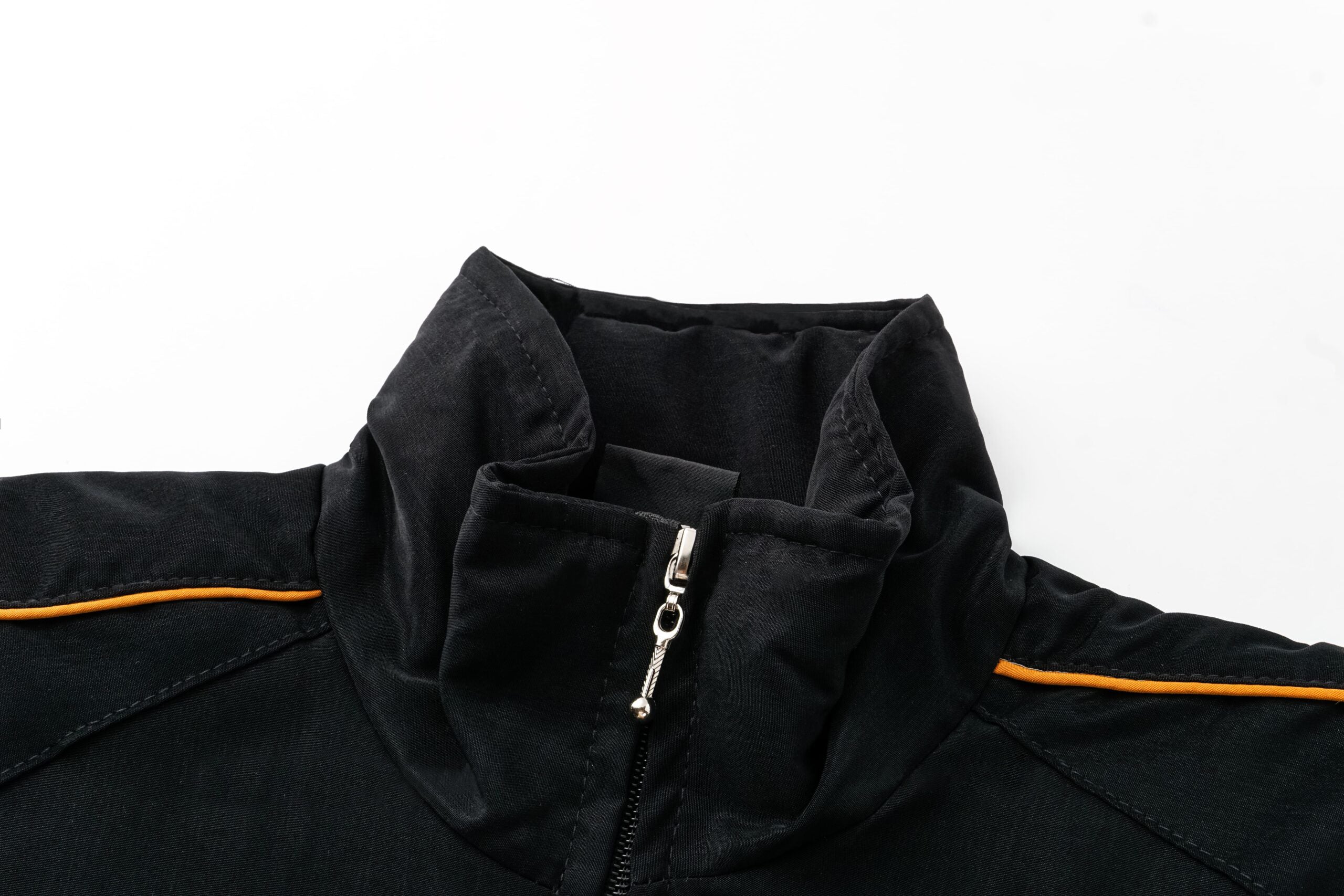 Lamborghini Rennteam Jacke – Schwarzer Motorsport Reißverschluss mit gold bestickten Logos