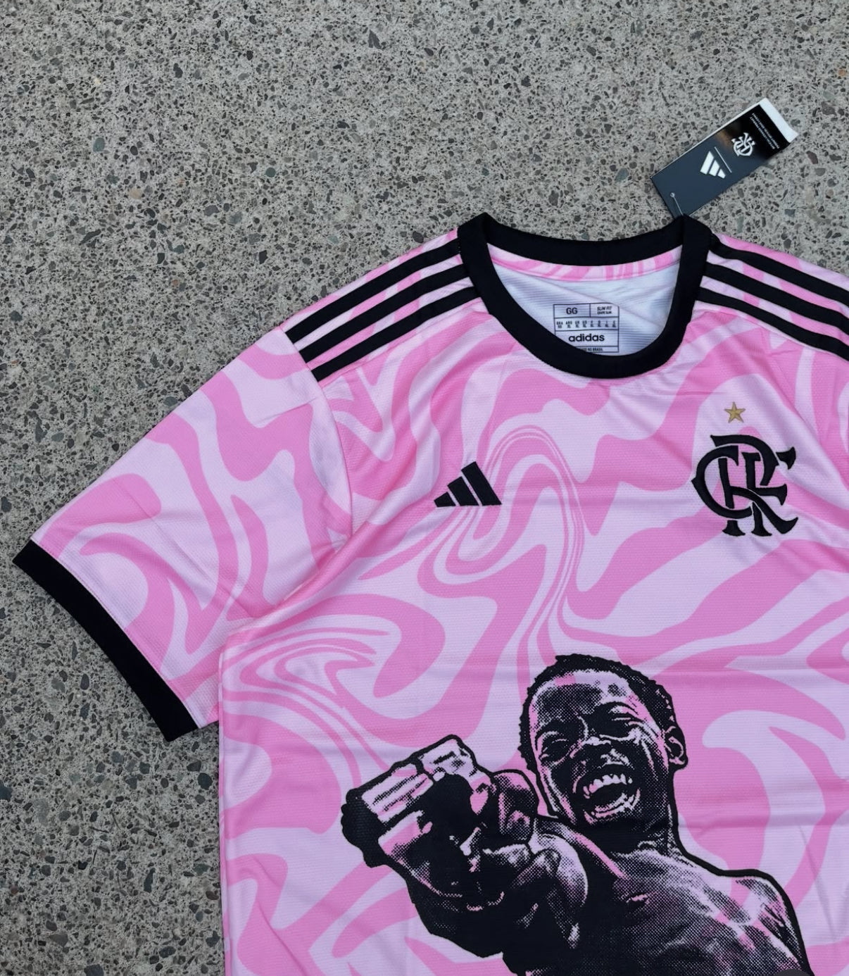 Flamengo x City of God Zé Pequeno Pink Trikot Limited Edition