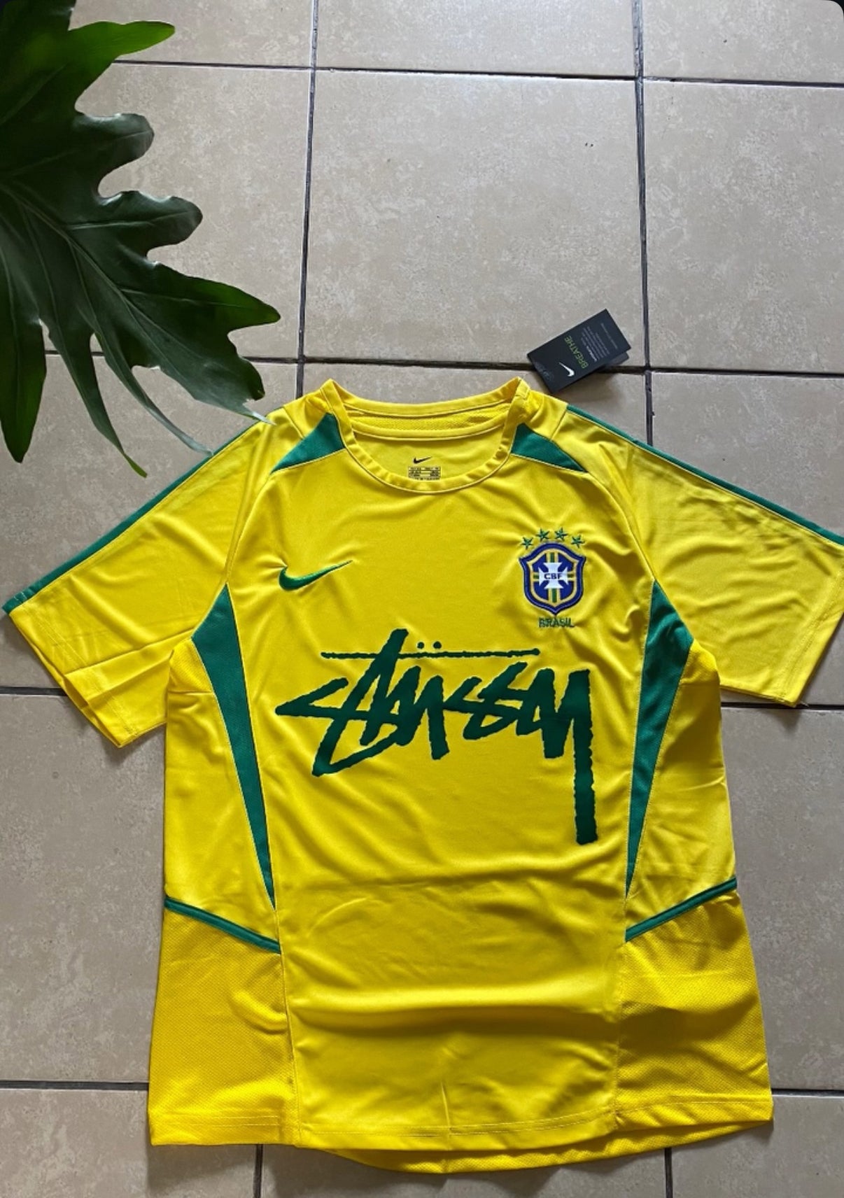 BRASILIEN X STUSSY Konzepttrikot (2002 Retro)