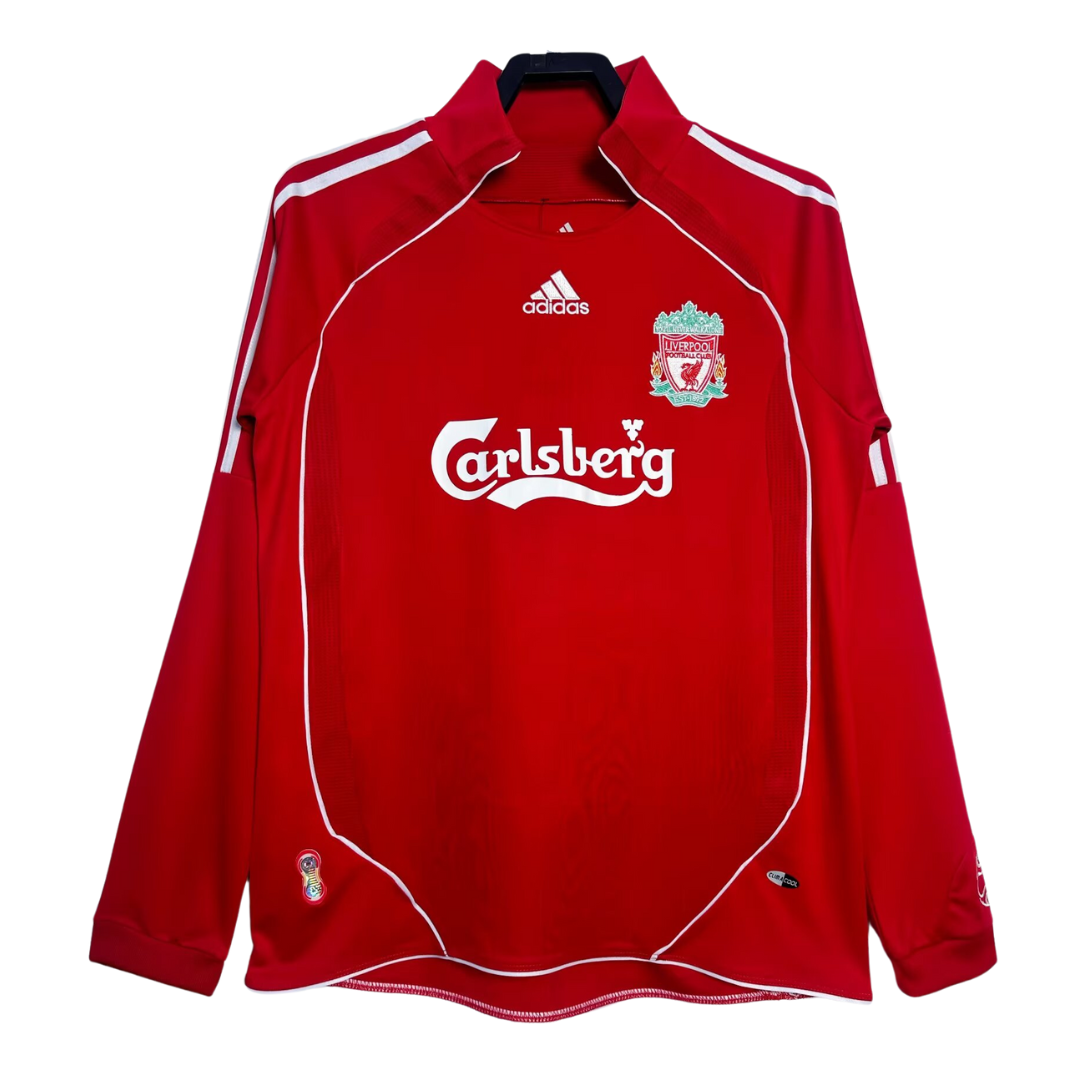Liverpool Maglia Casa Manica Lunga Retro 2006-2008