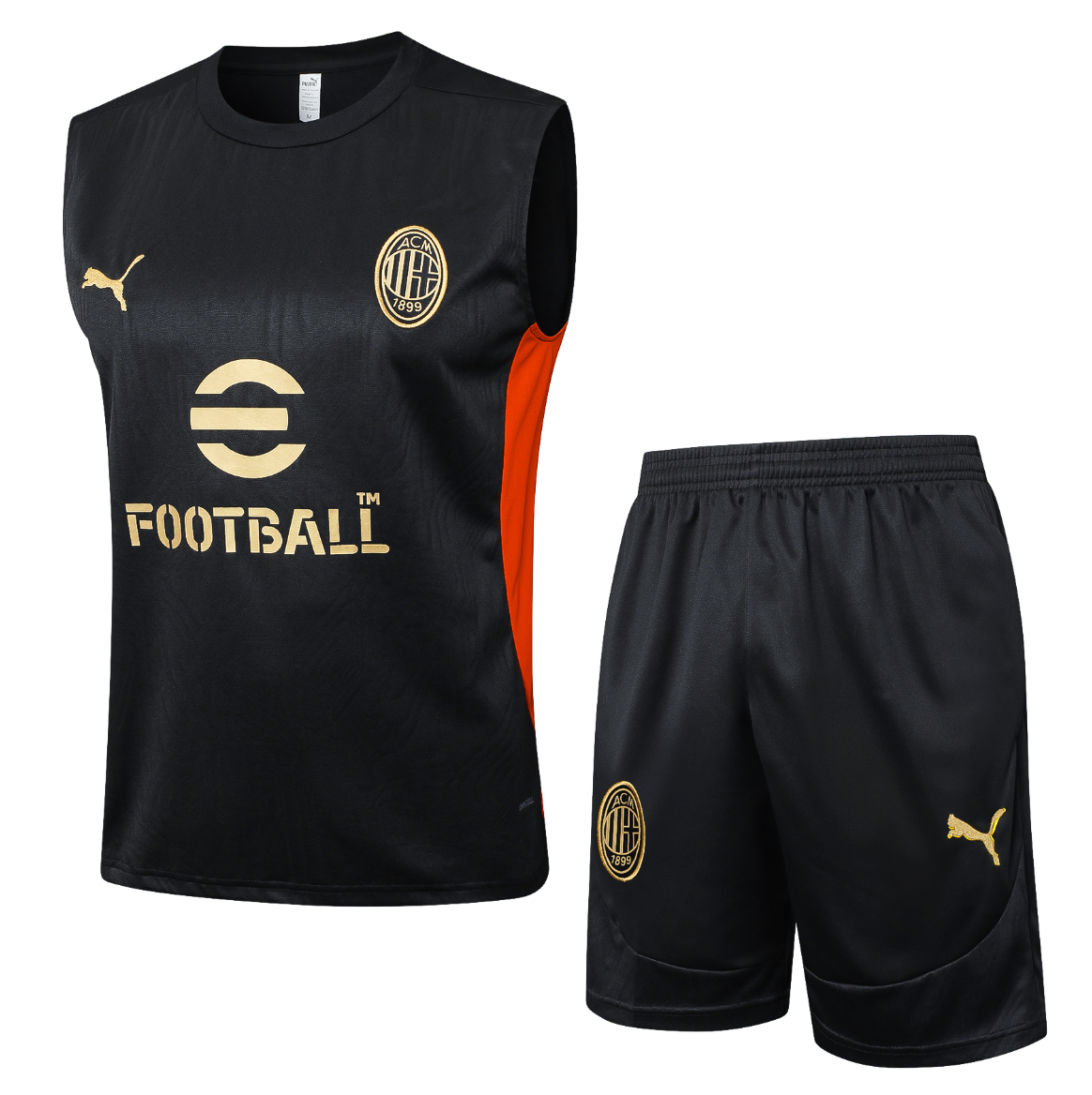 Set allenamento smanicato AC Milan 2025
