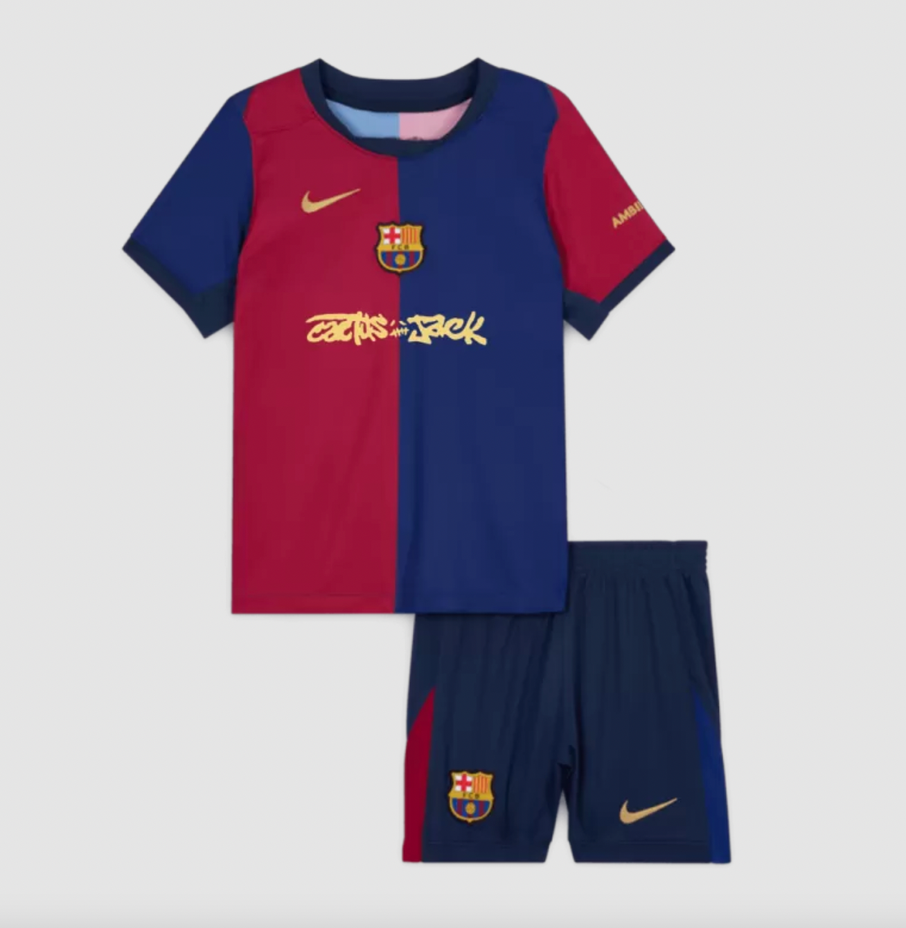 FC Barcellona × Travis Scott Kit Calcio Bambini