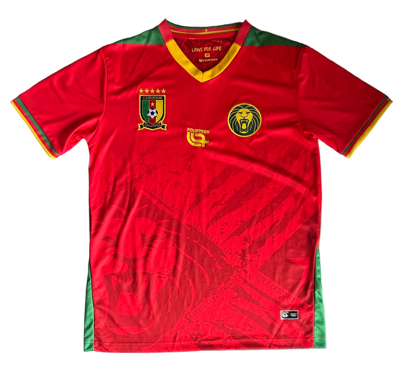 Troisième maillot rouge Cameroun 2025/2026