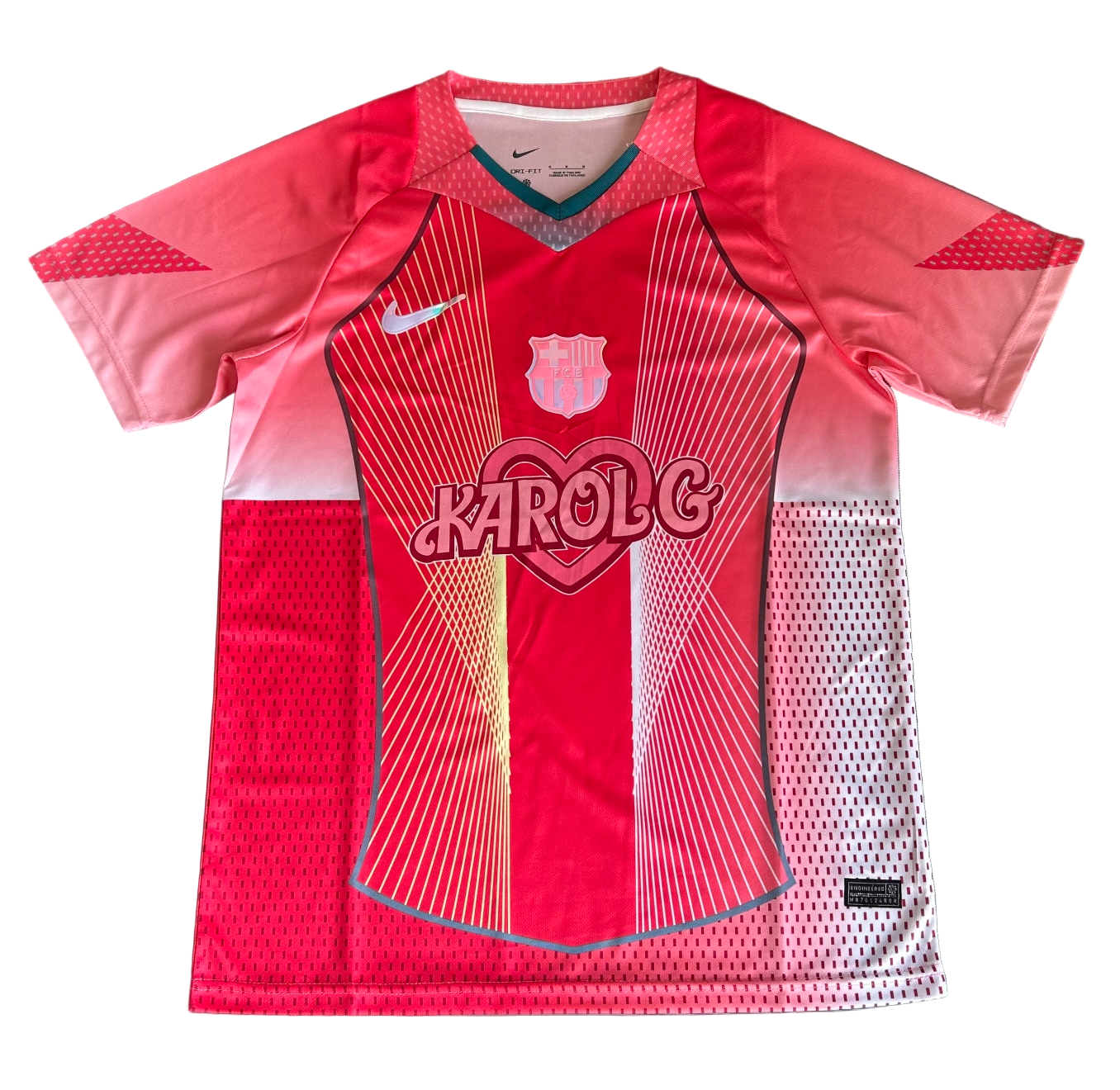 Maglia FC Barcelona Karol G rosa edizione speciale