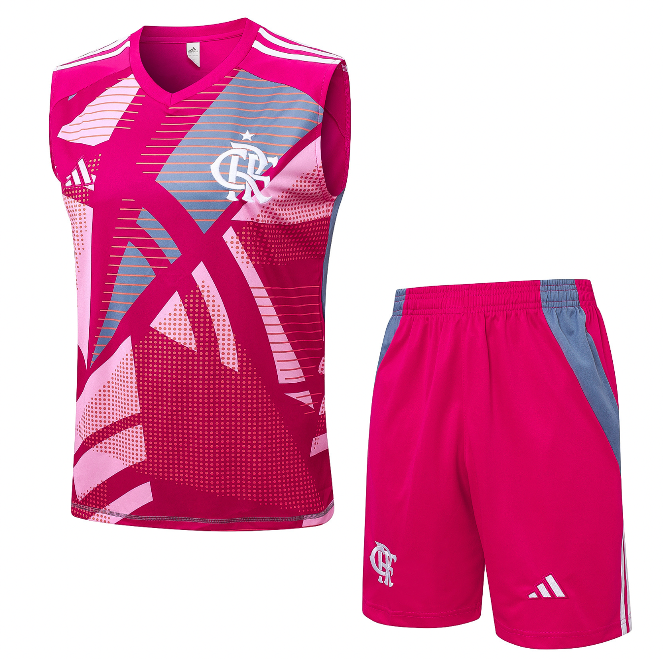 Set da allenamento senza maniche rosa Flamengo 2025/2026