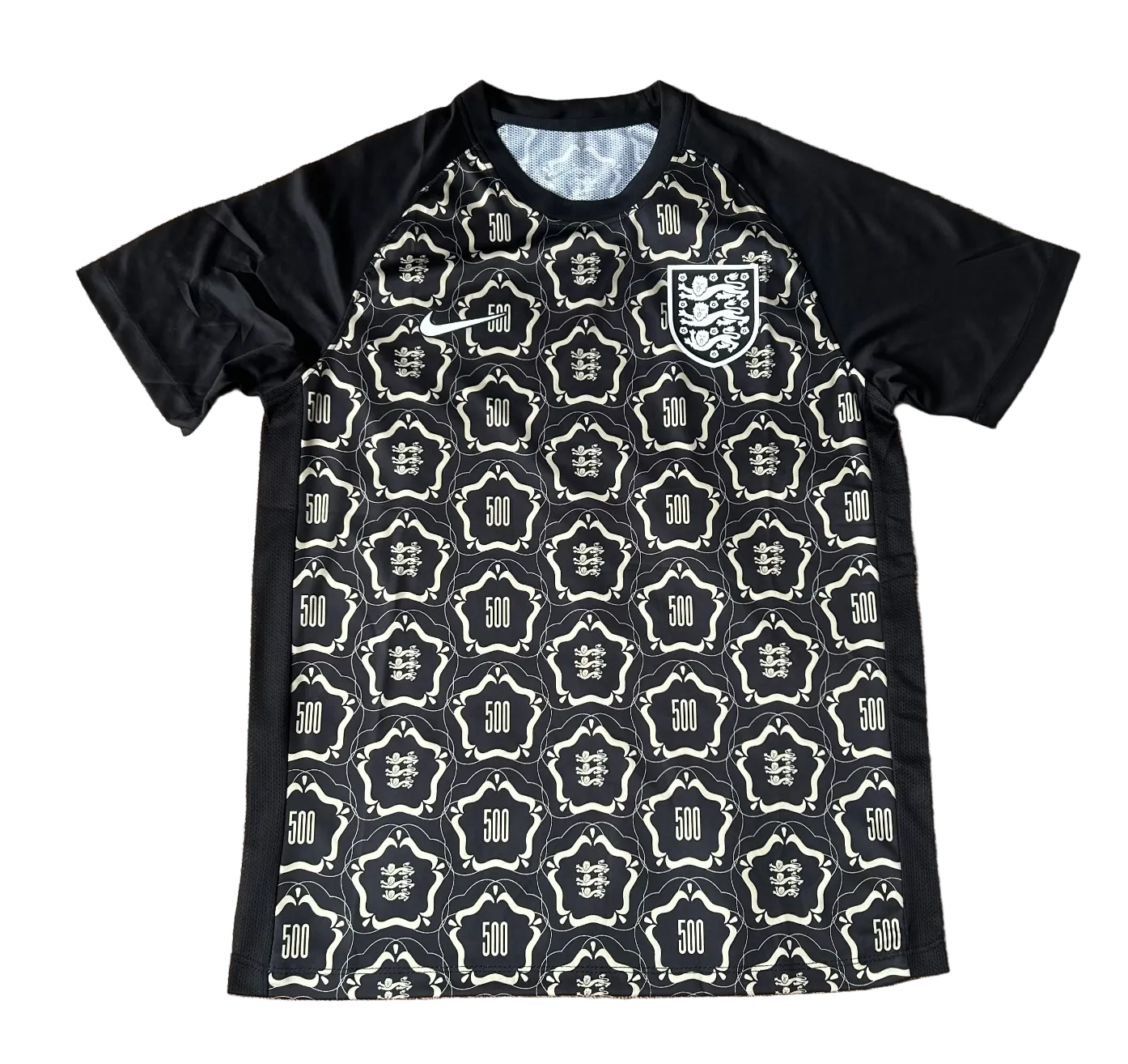 Maillot d'avant-match noir Angleterre 2026/2027