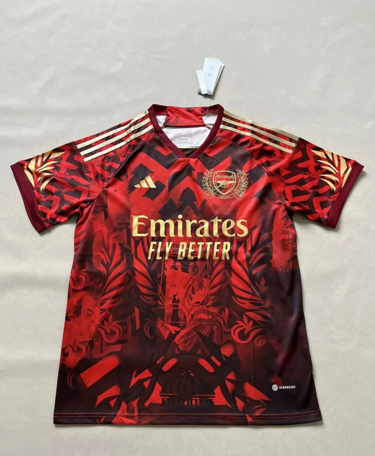 Arsenal Dunkelrotes Spezialedition Trikot