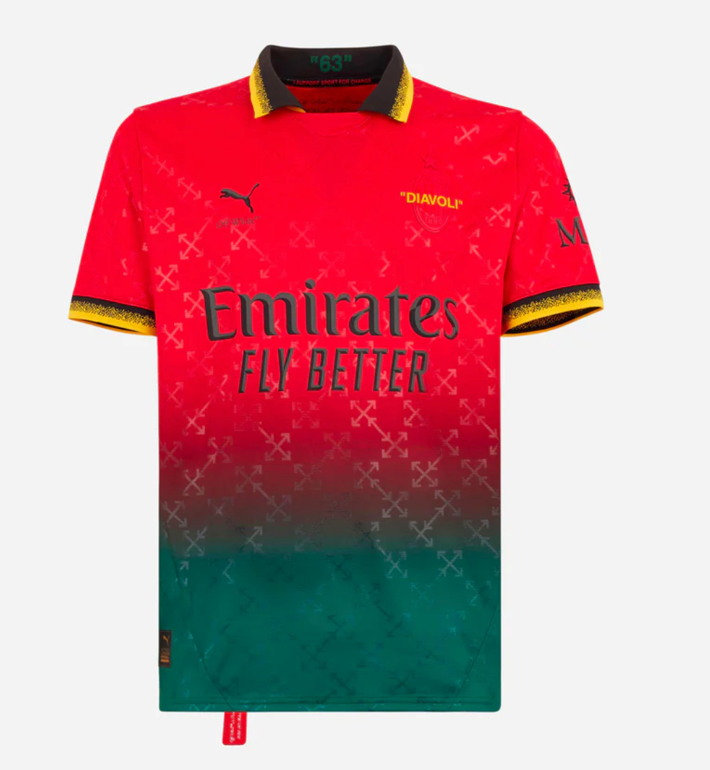 AC Milan x Off-White 2025/2026 (ROSSO)