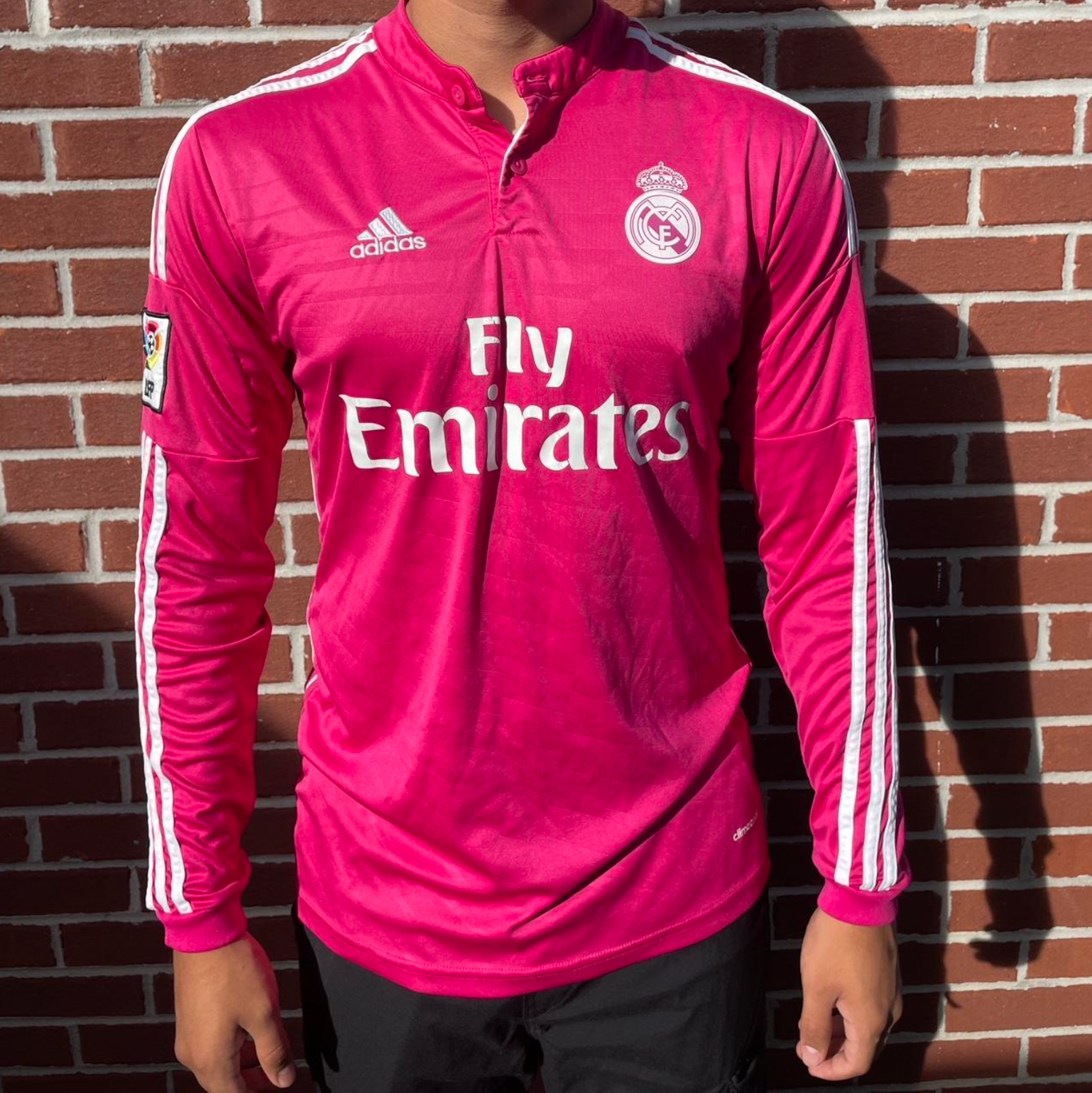 Maglia Retro Rosa Manica Lunga Real Madrid 2014/2015