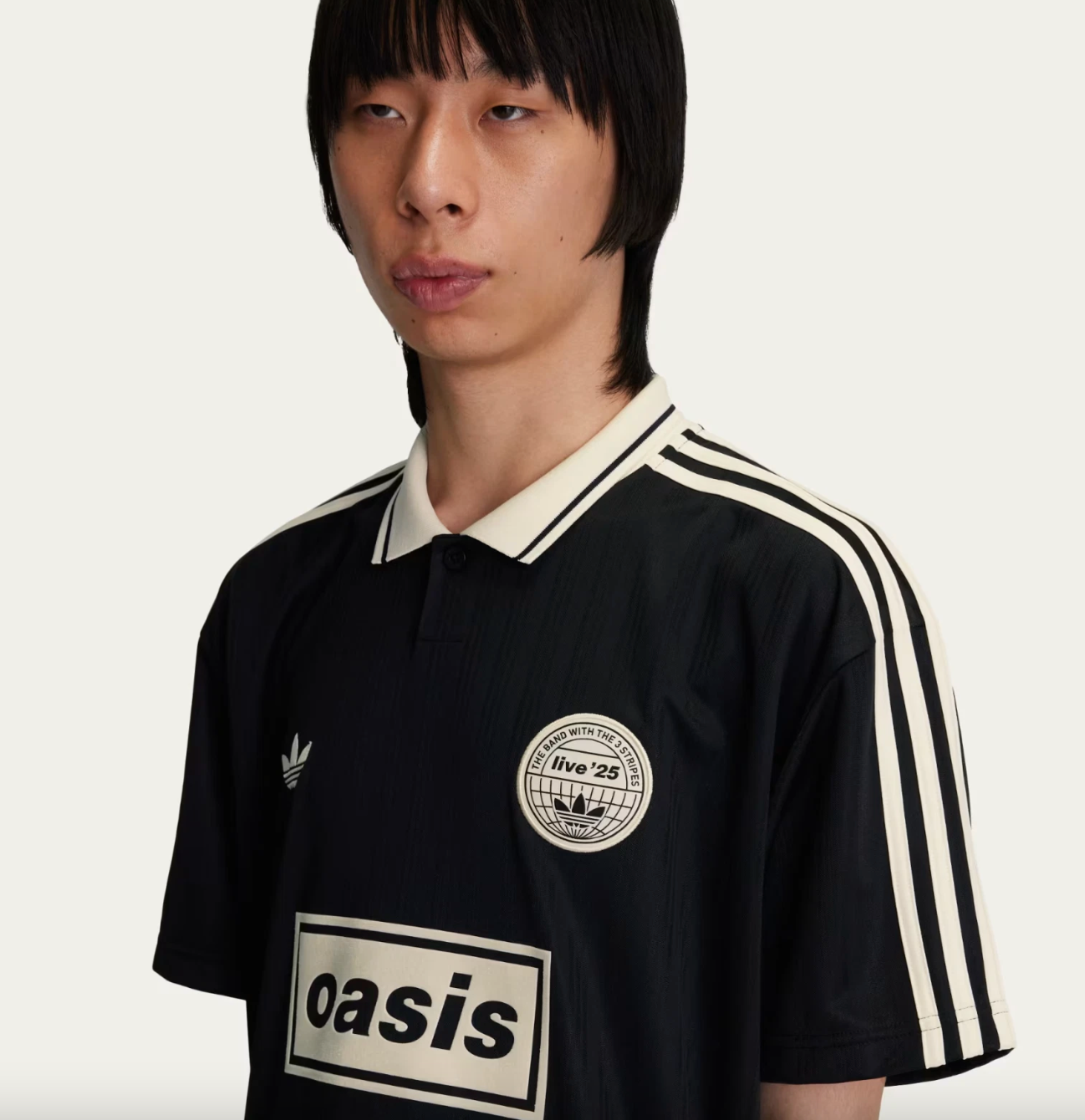 Maglia Oasis x Adidas nera