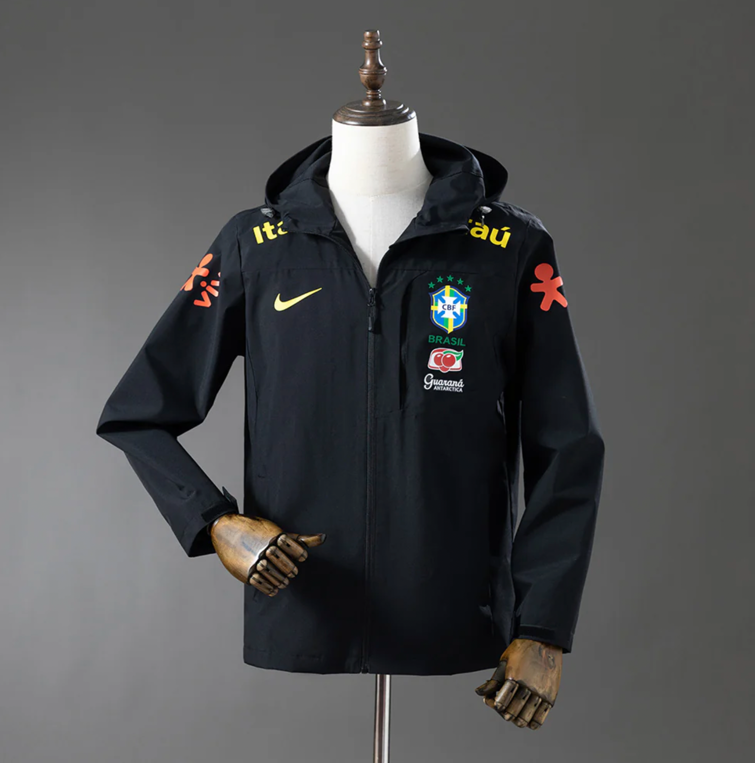 Veste coupe-vent noire Brésil