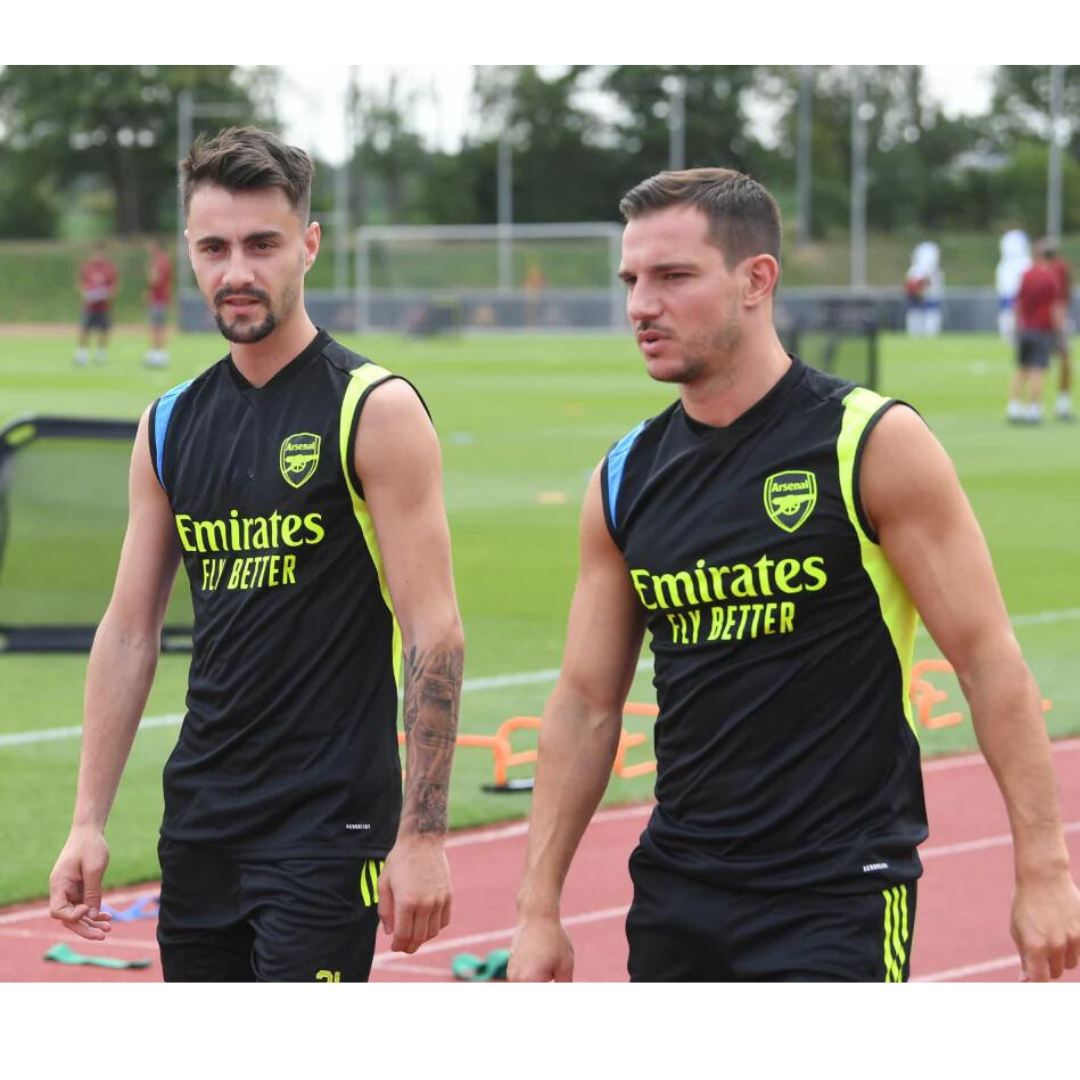 Set estivo senza maniche allenamento pre-partita Arsenal 2023/2024