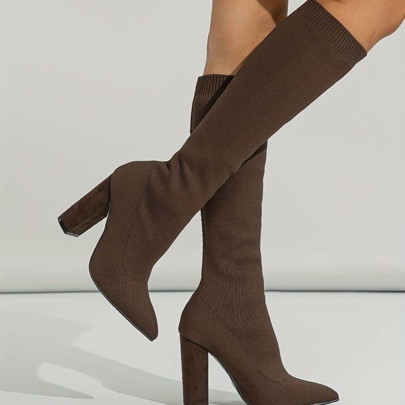 Damen Stiefeletten Knöchellang Blockabsatz Strukturiertes Obermaterial Design