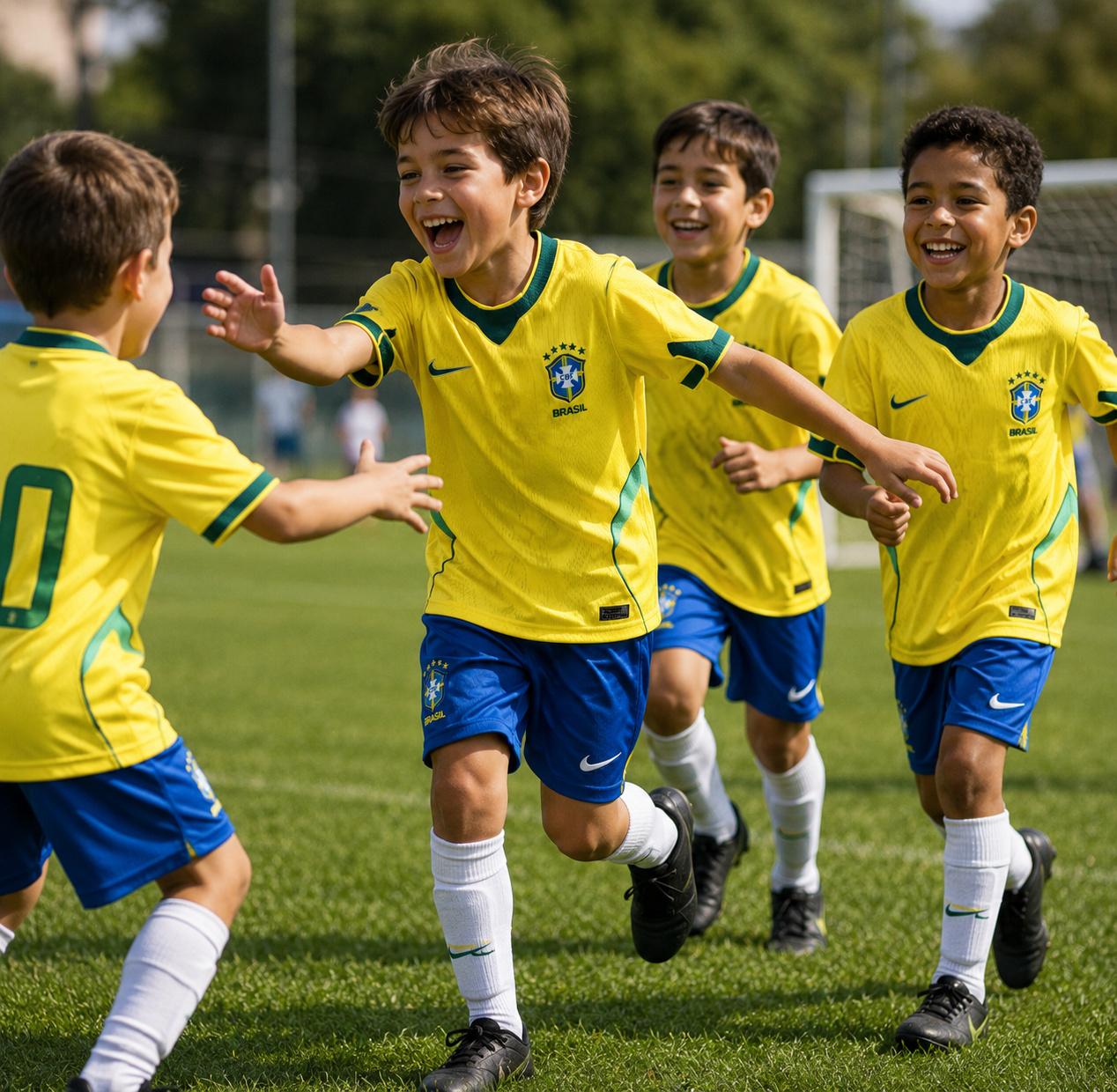 Maglia Casa Bambini Brasile Coppa del Mondo 2026