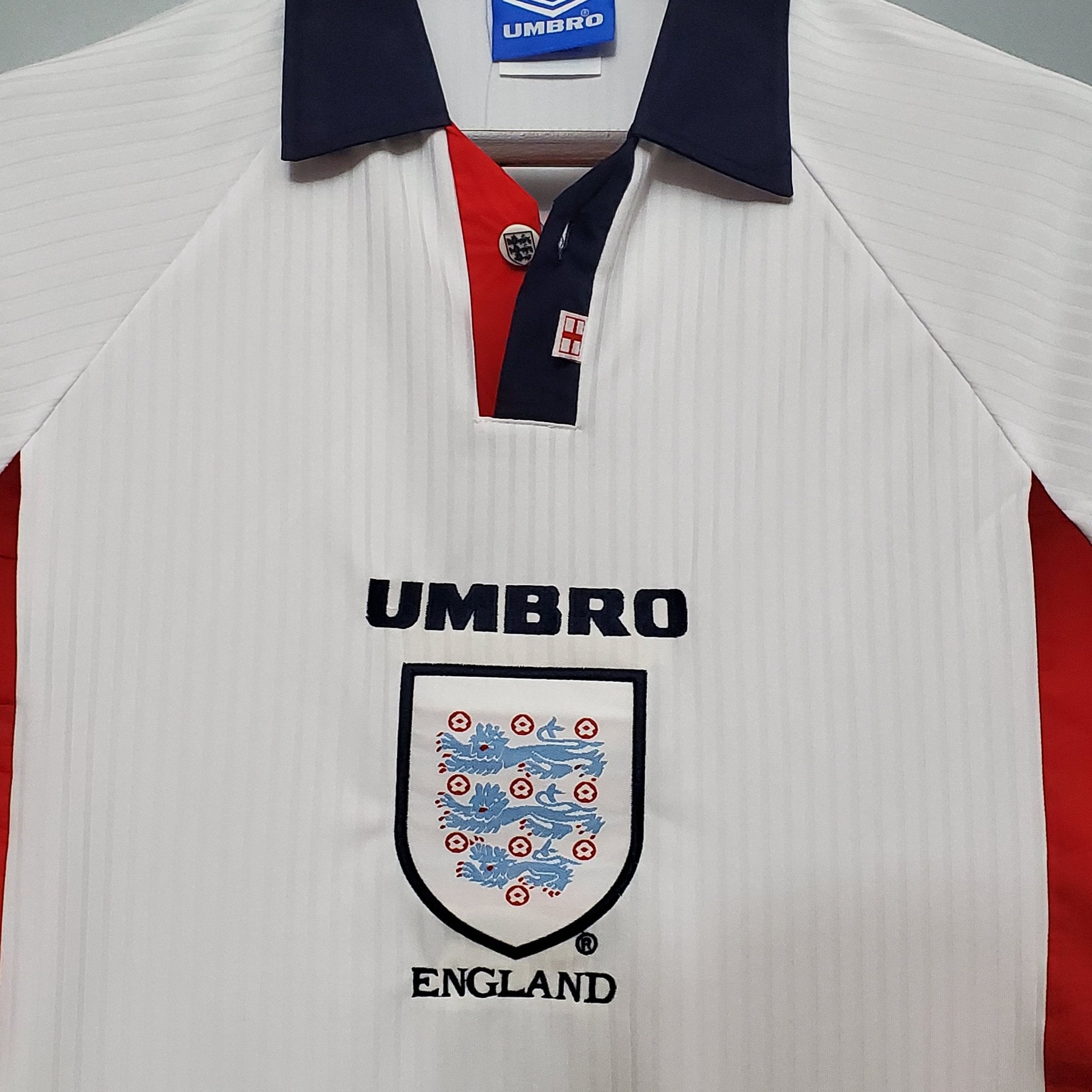 1998 England Heim Retro Trikot