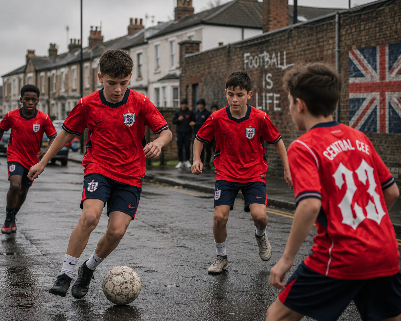 England Kindertrikot 2026 WM Rot