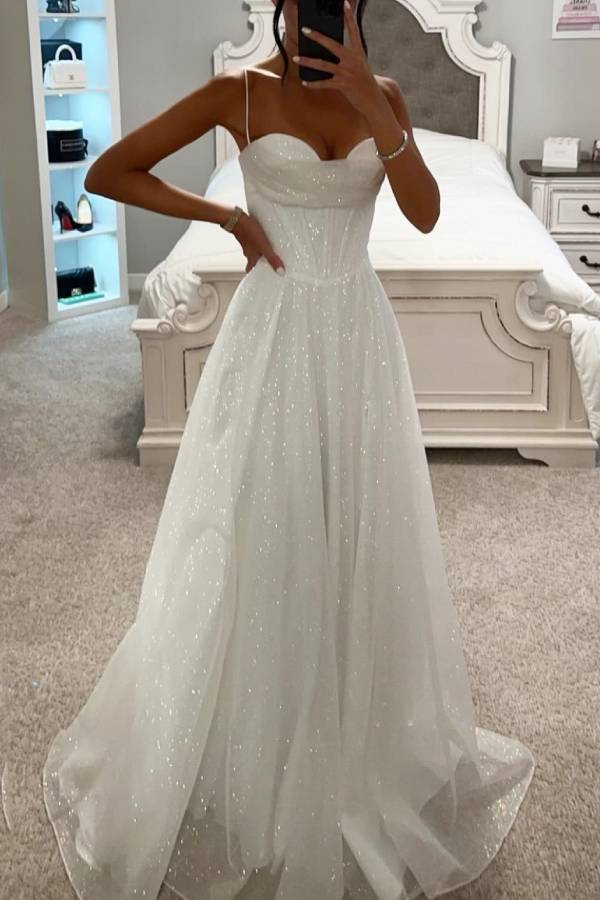 Abito da sera da donna elegante glitter lunghezza maxi vestibilità stile chic