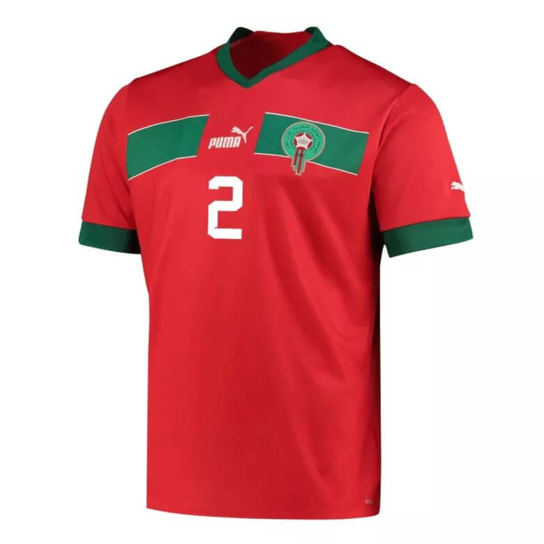 Maglia casa HAKIMI 2 Marocco Coppa del Mondo 2022
