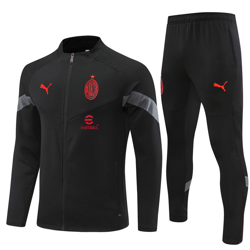 AC Milan 22-23 Schwarzer Trainingsanzug