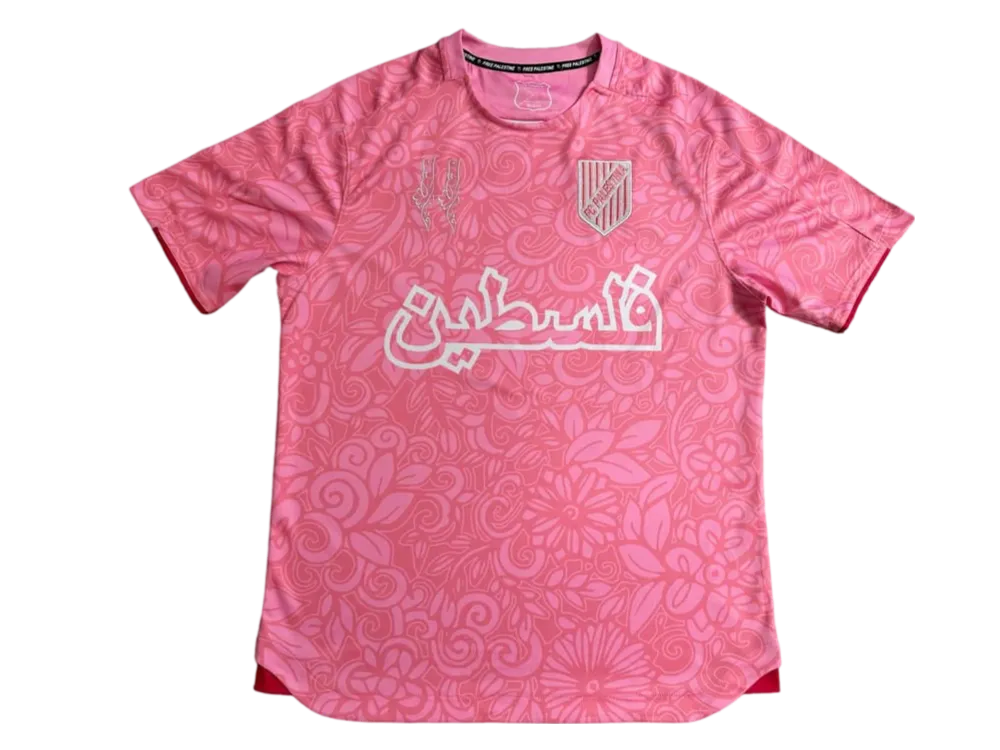 FC Palestina x Farrah Azam Kollaborationsshirt Palästina Pink Trikot