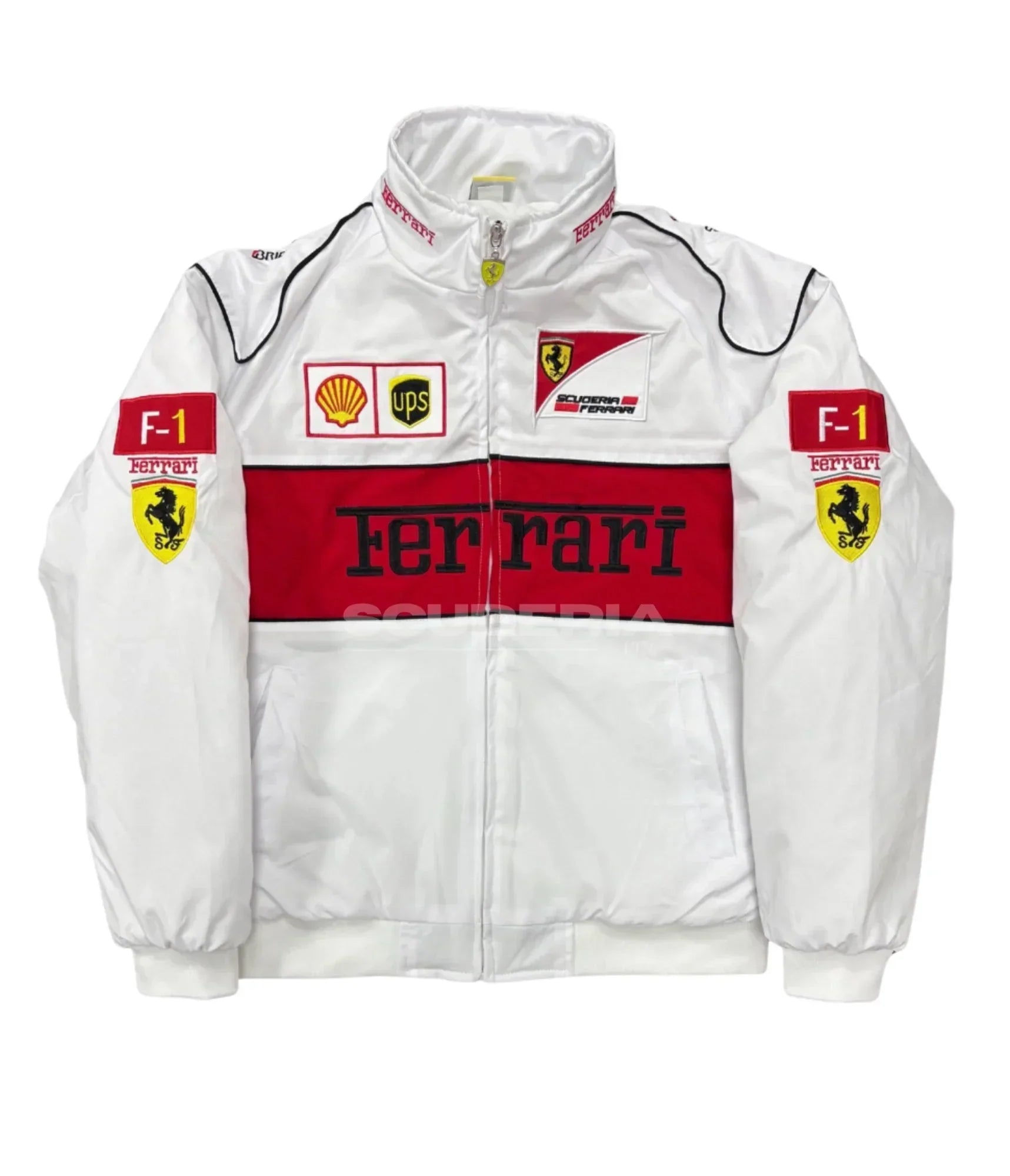 Giacca Vintage da Corsa Ferrari F1 Bianca