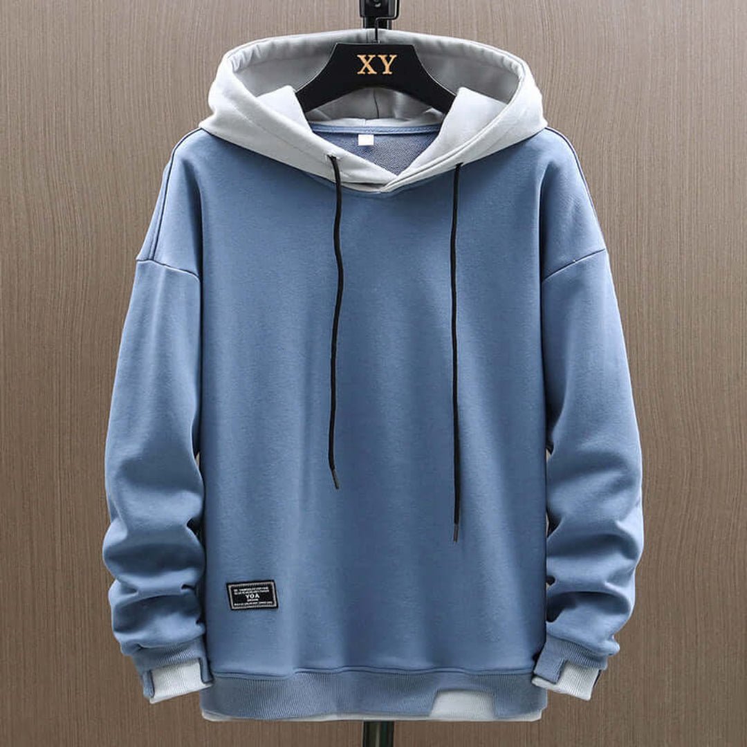 Felpa con cappuccio uomo, maniche lunghe, calda, casual invernale