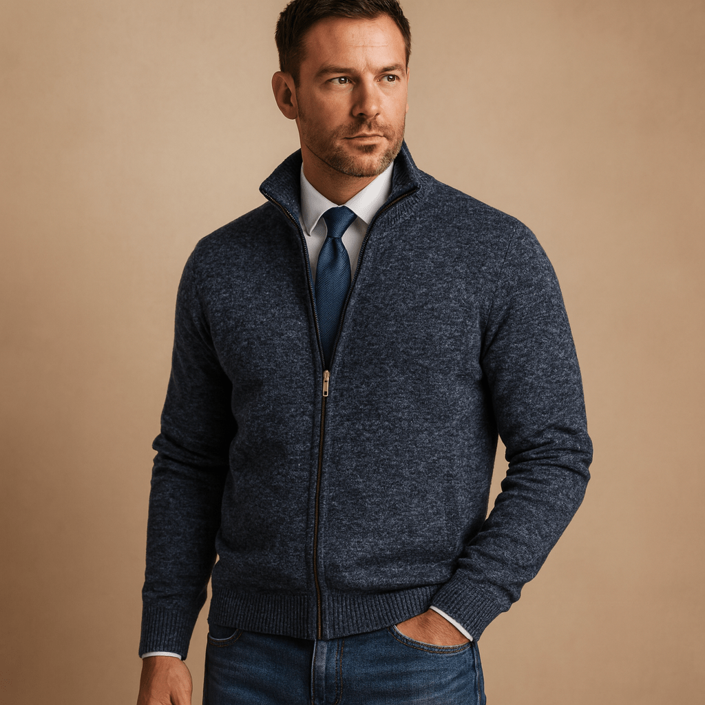 Jacke Herren Reißverschluss-Design Für lässigen und sportlichen Komfort