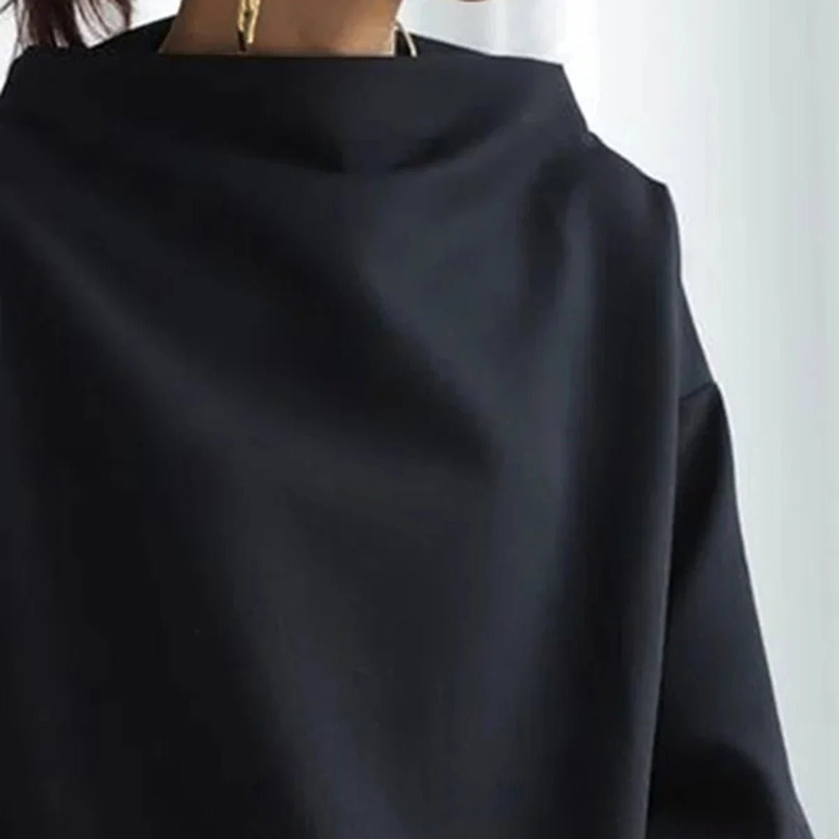 Maglione Donna Maniche Lunghe Elegante Look Casual Quotidiano