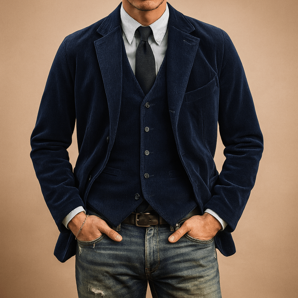 Herrenjacke | Cord-Design mit Taschen für alle Jahreszeiten