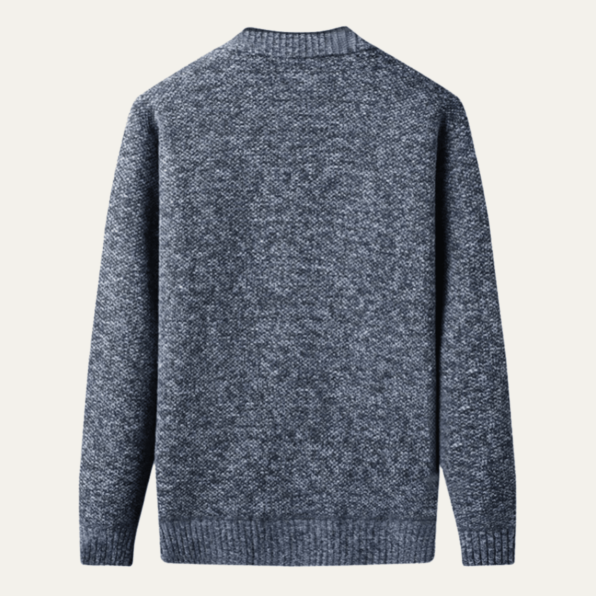 Herren-Cardigan — V-Ausschnitt Knopfverschluss Vorne Reguläre Passform Strickdesign