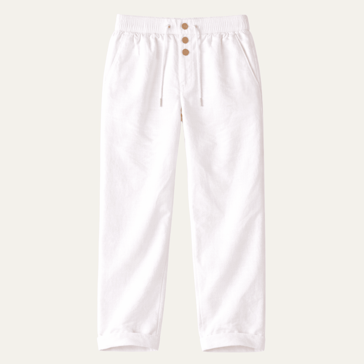 Pantalones de lino para hombre - Pierna recta, largo completo, corte clásico