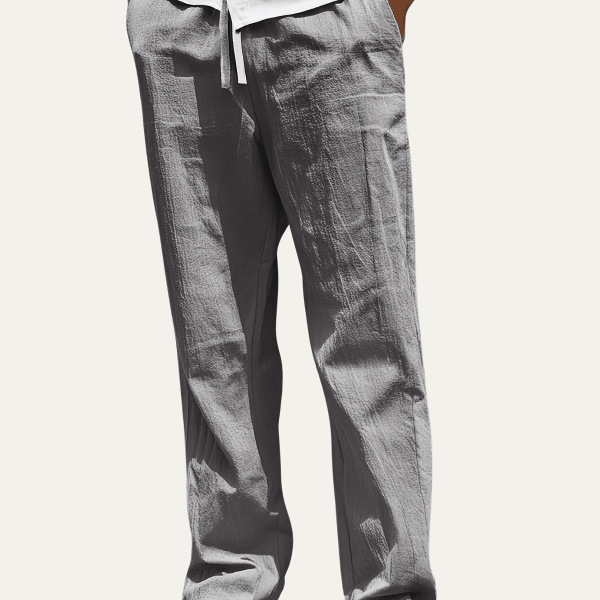 Herren Leinenhose — Schmale Passform, geformtes Beinendesign