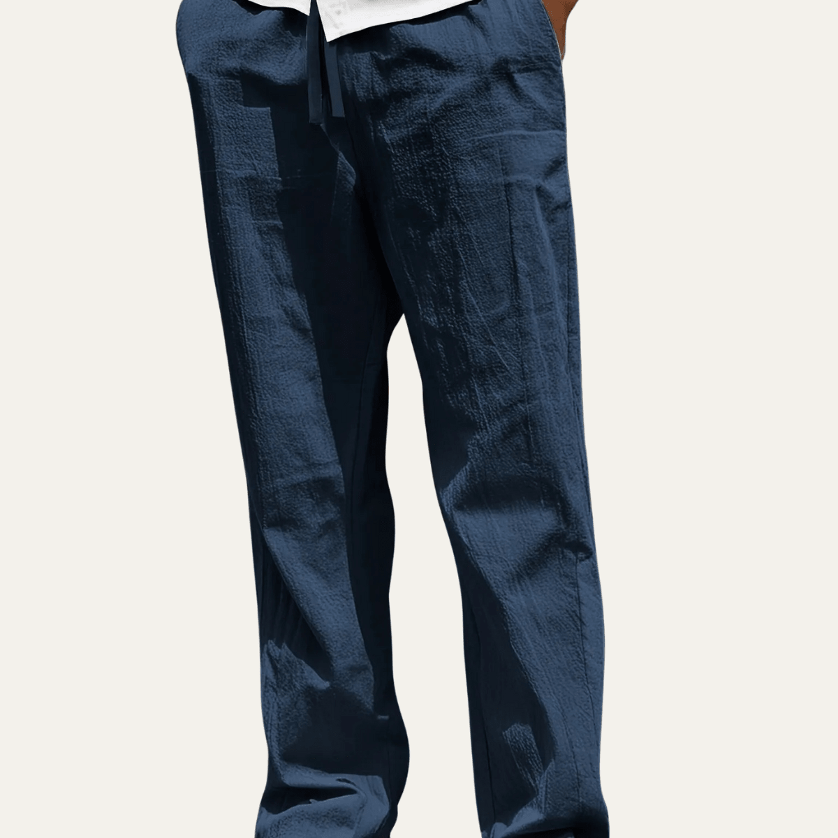 Herren Leinenhose — Schmale Passform, geformtes Beinendesign