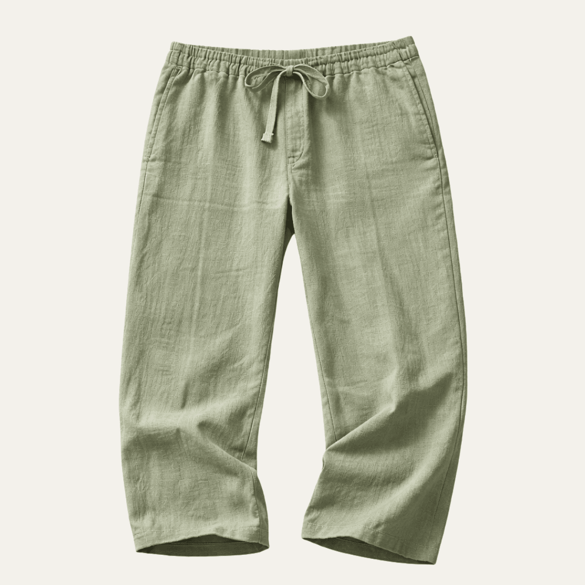 Herren Leinenhose — Schmale Passform, geformtes Beinendesign