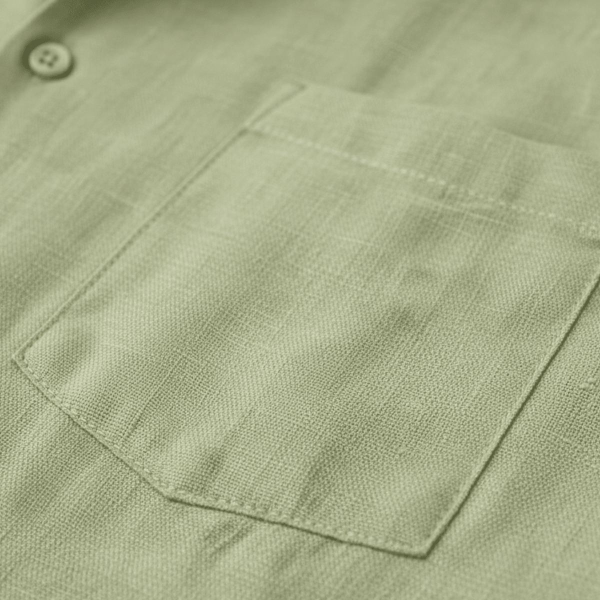 Completo da uomo in lino a due pezzi — Vestibilità rilassata, camicia a maniche corte con bottoni e pantaloncini
