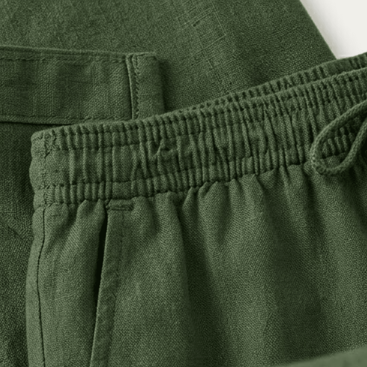 Herren Leinen Zweiteiler — Entspannte Passform, Kurzarmhemd & Shorts