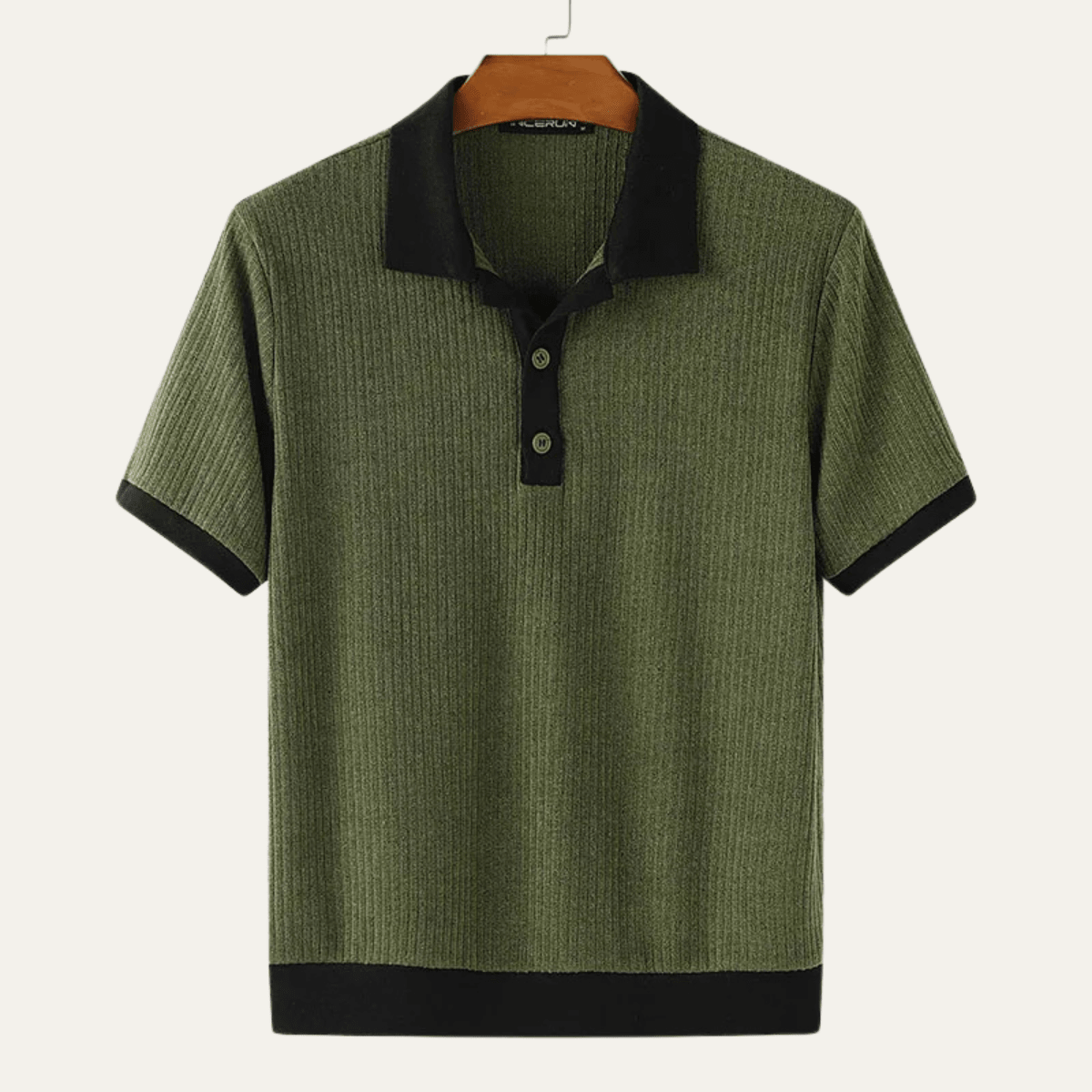 Polo da uomo — Vestibilità regolare, maniche corte, chiusura con bottoni