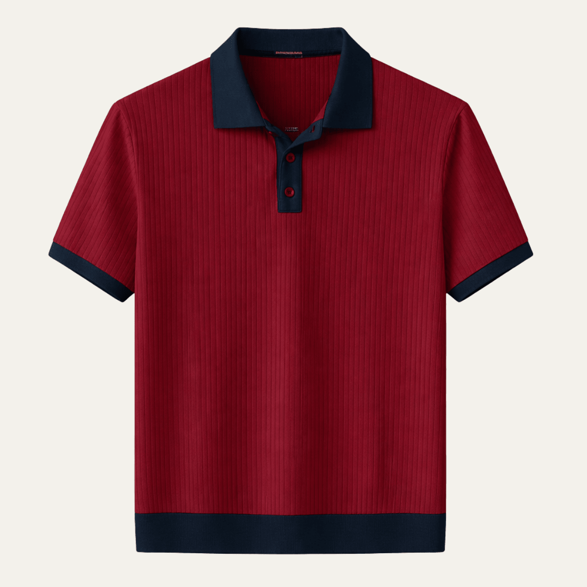 Polo da uomo — Vestibilità regolare, maniche corte, chiusura con bottoni