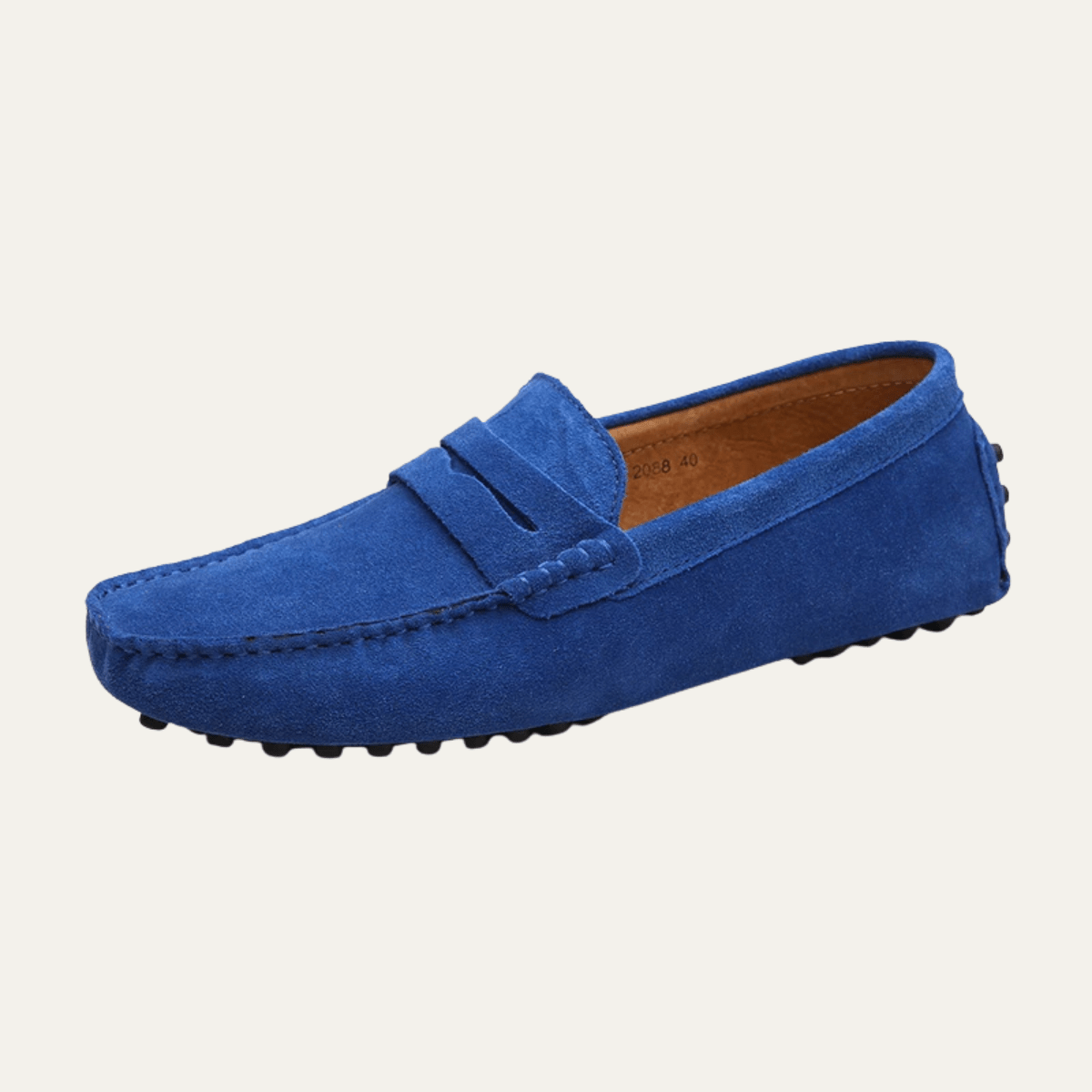 Mocassini da uomo slip-on — cuciture mocassino, profilo basso