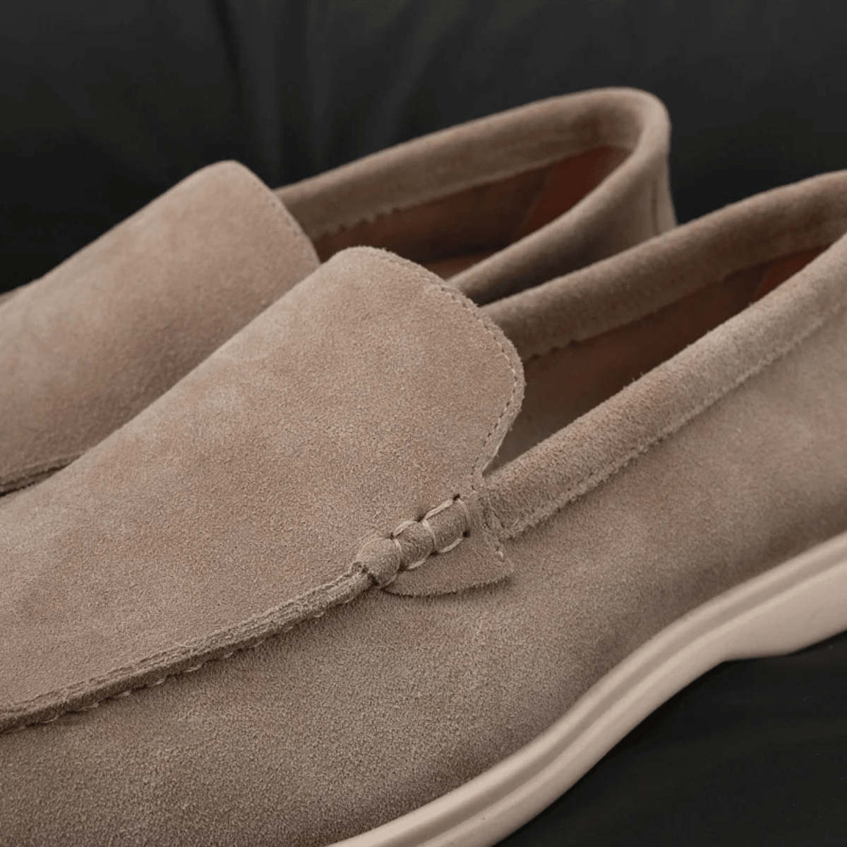 Mocassini da uomo slip-on — punta tonda e suola morbida