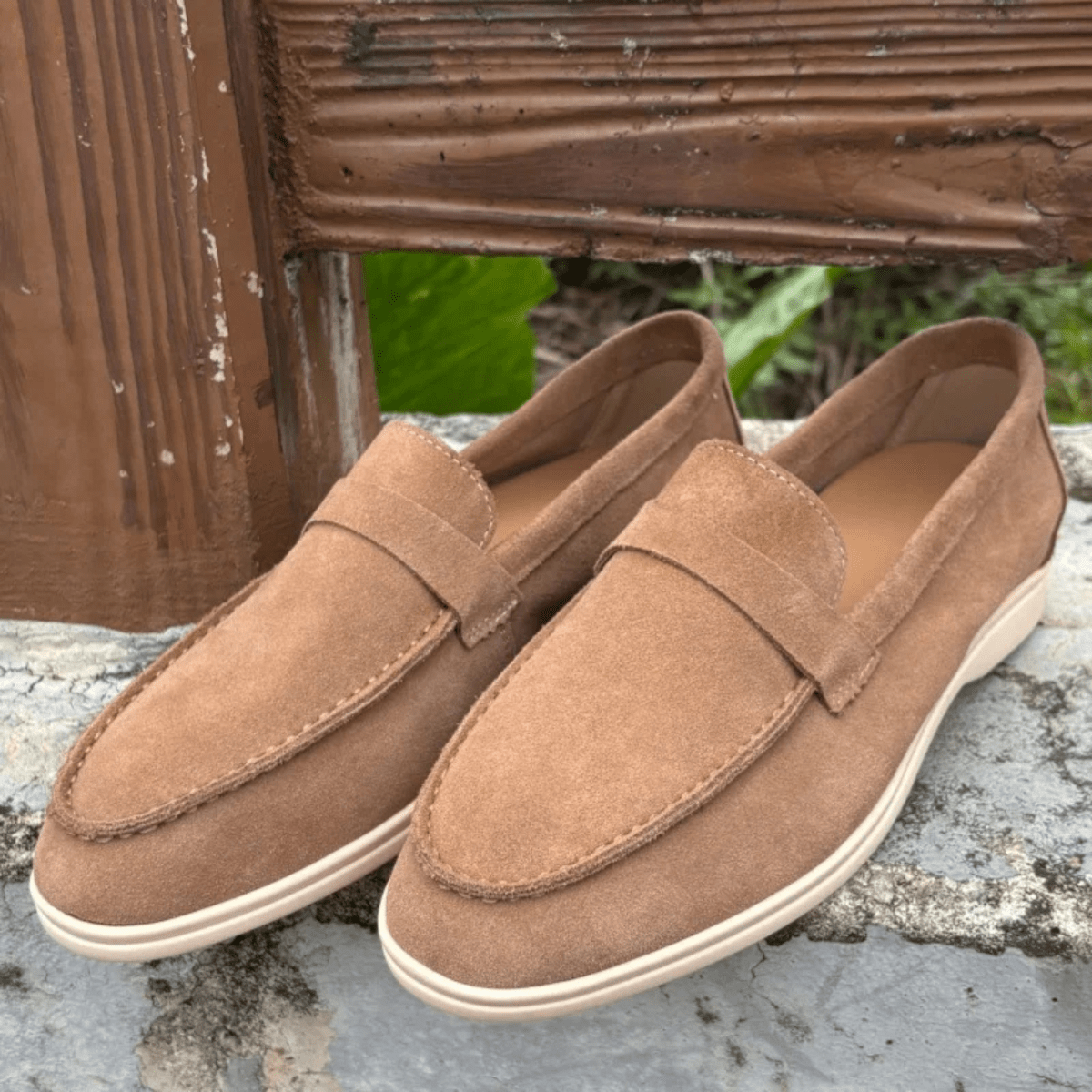Mocassini da uomo slip-on — punta tonda e suola morbida