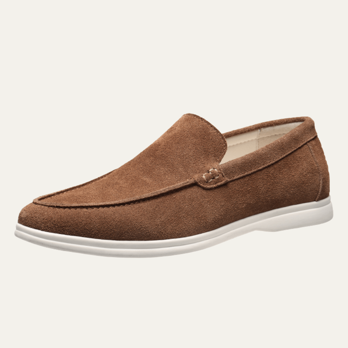 Mocassini da uomo slip-on — dettaglio cucito, stile smart-casual