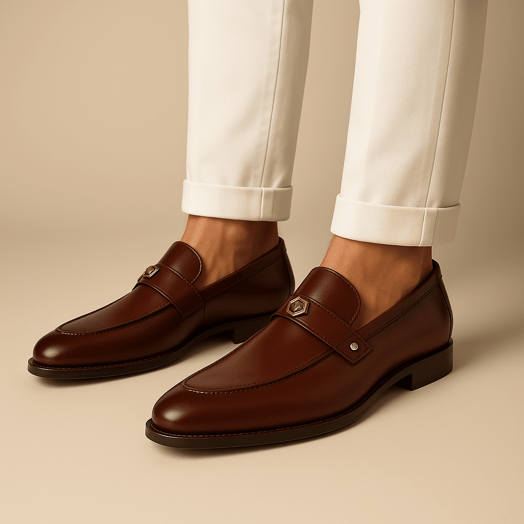 Penny Loafers Herren Klassisch Zeitlos Formelle Alltagsschuhe