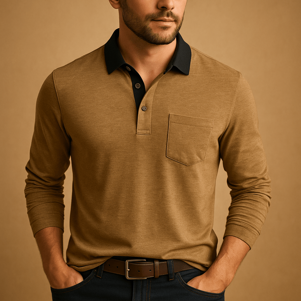 Chemise Homme Design Décontracté Poche Poitrine Fermeture Boutonnée Devant