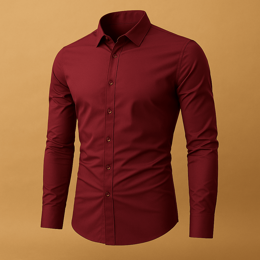 Camicia uomo, vestibilità slim, collo classico, stile moderno