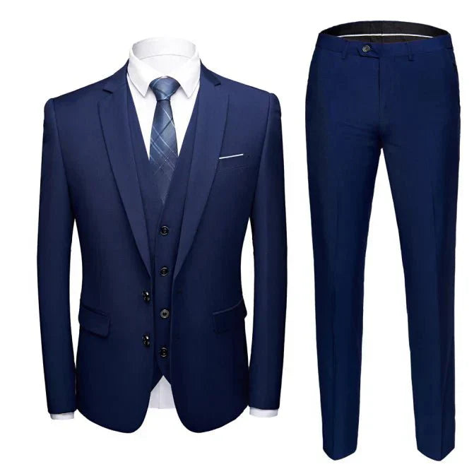 Herren Anzug-Set Schlanke Passform Formelle Kleidung Klassischer Look